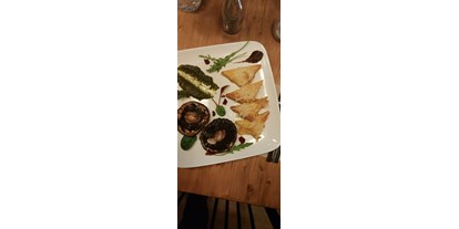 vegetarisch vegan essen gehen - Art der Küche: mediterran - portobello (Frühling Karte) - Salute - vegetarische (& vegane) Küche