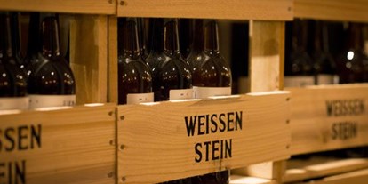vegetarisch vegan essen gehen - Preisniveau: Standard Küche - Hessen - Bier in unserem Markt - Weissenstein Bio-restaurant