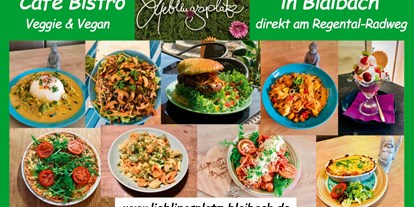 vegetarisch vegan essen gehen - Art der Küche: international - Bayern - Cafe-Bistro Lieblingsplatz