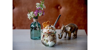 vegetarisch vegan essen gehen - Preisniveau: Standard Küche - Berlin-Stadt Charlottenburg - Katchi Ice Cream Art