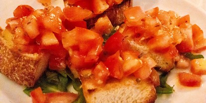 vegetarisch vegan essen gehen - Wie viel Veggie?: rein vegetarisches Restaurant - Bruschetta - La Monella