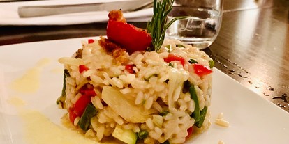 vegetarisch vegan essen gehen - Wie viel Veggie?: rein vegetarisches Restaurant - Gemüse Risotto - La Monella