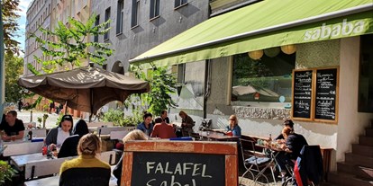 vegetarisch vegan essen gehen - Anlass: Geschäftsessen - Berlin-Stadt Mitte - Sababa von Draußen - Falafel Sababa