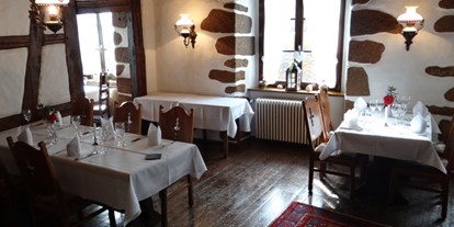 vegetarisch vegan essen gehen - Anlass: Familien mit Kindern - Schwäbische Alb - Restaurant innen - Hotel Restaurant Bibermühle 