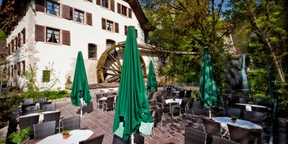 vegetarisch vegan essen gehen - Mittagsmenü - Schwarzwald - Restaurantterrasse - Hotel Restaurant Bibermühle 