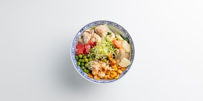 vegetarisch vegan essen gehen - Art der Küche: chinesisch - Brandenburg Süd - Mix Rice Bowl - CÀI Kitchen Berlin – Szechuan Vegan Bistro