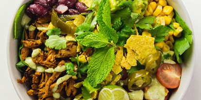 vegetarisch vegan essen gehen - Tageszeiten: Abend - Lüneburger Heide - mad mexicana bowl - råbowls