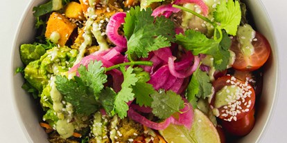 vegetarisch vegan essen gehen - Art der Küche: asiatisch - Deutschland - coco california bowl - råbowls
