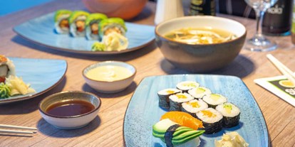 vegetarisch vegan essen gehen - Art der Küche: japanisch -  Unsere Deluxe Rolls - Guten Appetit - SUSHIdeluxe Magdeburg-Sudenburg