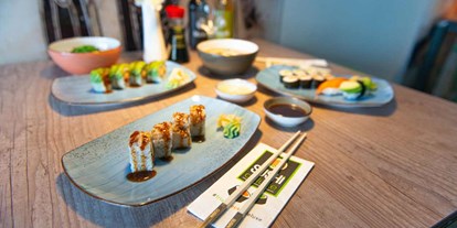 vegetarisch vegan essen gehen - Art der Küche: japanisch -  Unsere Deluxe Rolls - Guten Appetit - SUSHIdeluxe Magdeburg-Sudenburg