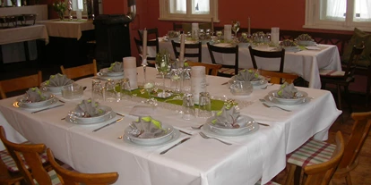 vegetarisch vegan essen gehen - Anlass: Gruppen - Deutschland - Unser Saal für Feste mit bis zu 80 Personen - Gasthof Goldener Adler Mürsbach
