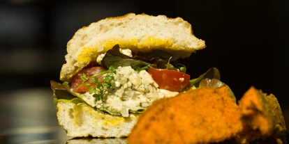 vegetarisch vegan essen gehen - Bio - Berlin - Veganes Egg Salad Sandwich - Café Nullpunkt