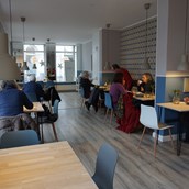 vegetarisches veganes Restaurant - Unser neuer Gastraum, endlich mehr Platz! - Cox