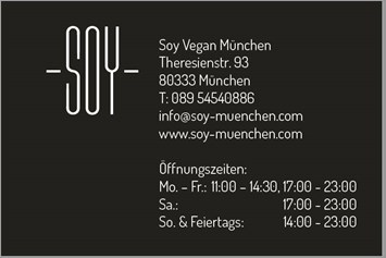 vegetarisches veganes Restaurant: Soy Vegan München