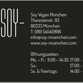 vegetarisches veganes Restaurant: Soy Vegan München