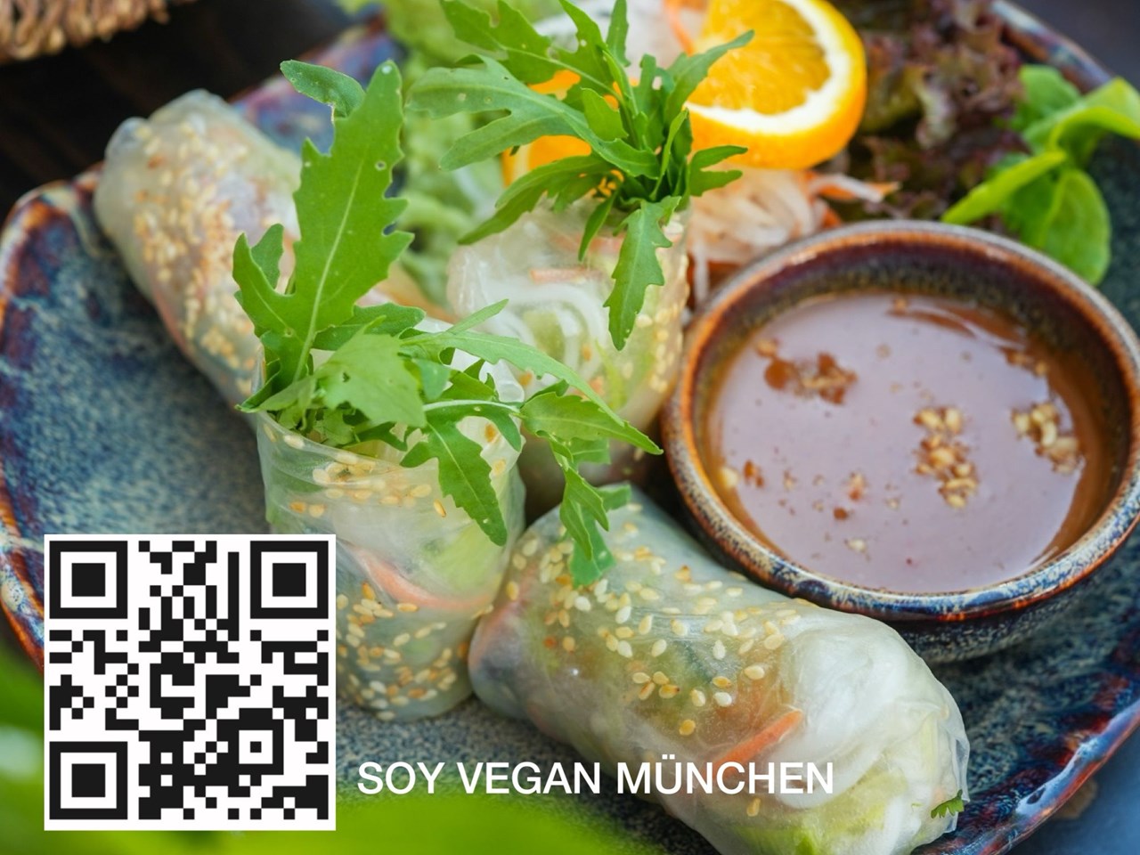 Soy Vegan Restaurant Top vegane Gerichte Goi Cuon (2 Stk./2 pcs.) (m,h,f)