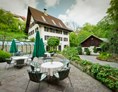 vegetarisches veganes Restaurant: Blick auf unser Restaurant - Hotel Restaurant Bibermühle 
