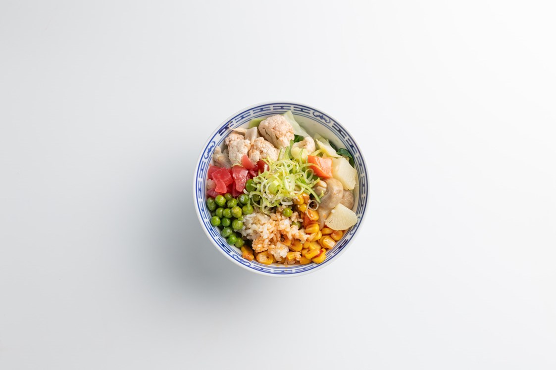 vegetarisches veganes Restaurant: Mix Rice Bowl - CÀI Kitchen Berlin – Szechuan Vegan Bistro