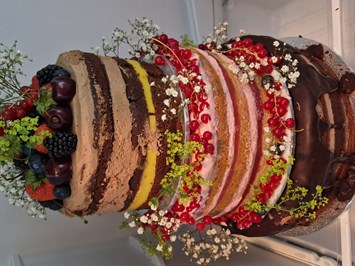 Cake'n'Riot Top vegane Gerichte Naked Cake Torte